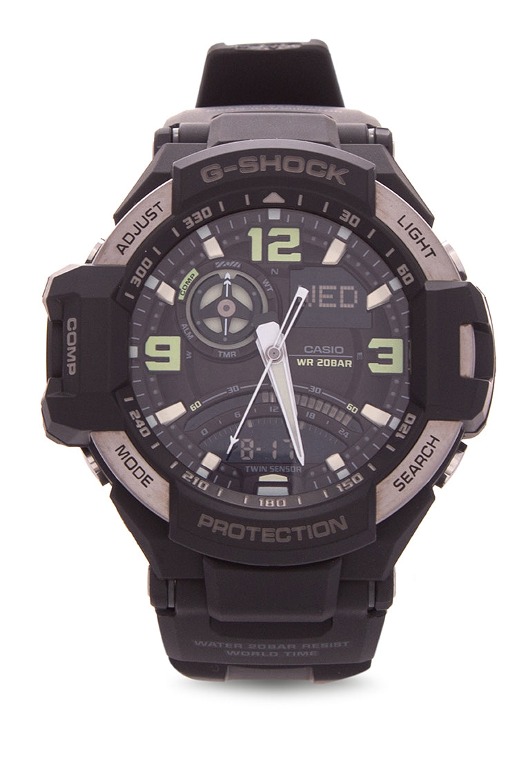 Casio G-shock GA-1000-1BDR Digital Analog Rubber Strap Watch For Men-Watch Portal Philippines
