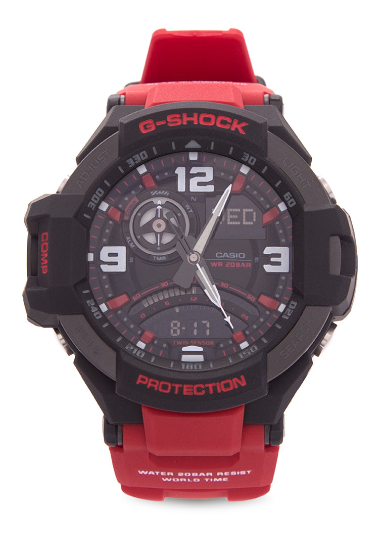 Casio G-shock GA-1000-4BDR Digital Analog Rubber Strap Watch For Men-Watch Portal Philippines