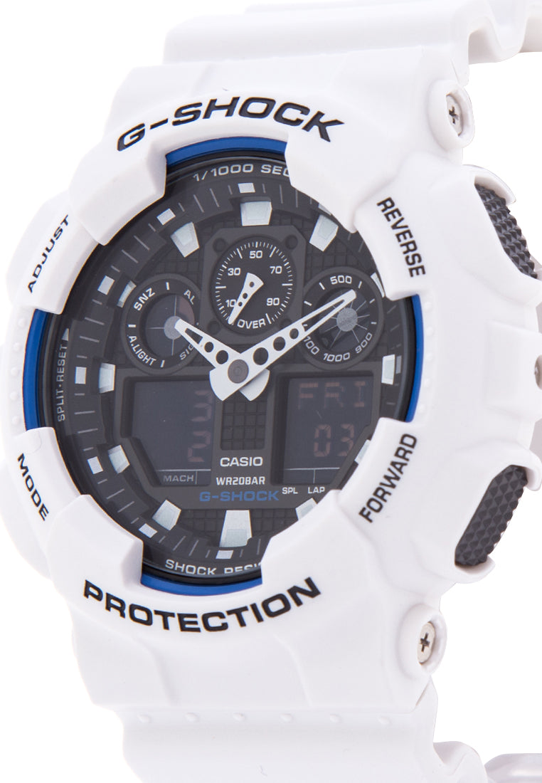 Casio G-shock GA-100B-7ADR Digital Analog Rubber Strap Watch For Men-Watch Portal Philippines
