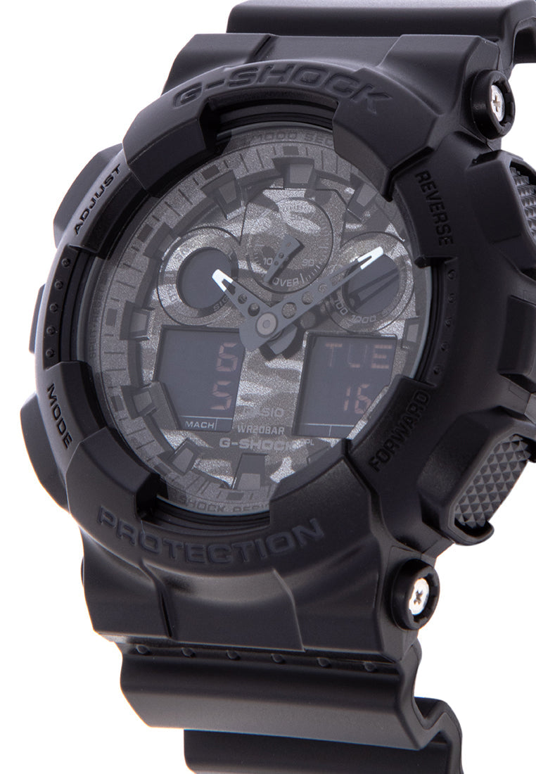 Casio G-shock GA-100CF-1A Digital Analog Rubber Strap Watch For Men-Watch Portal Philippines