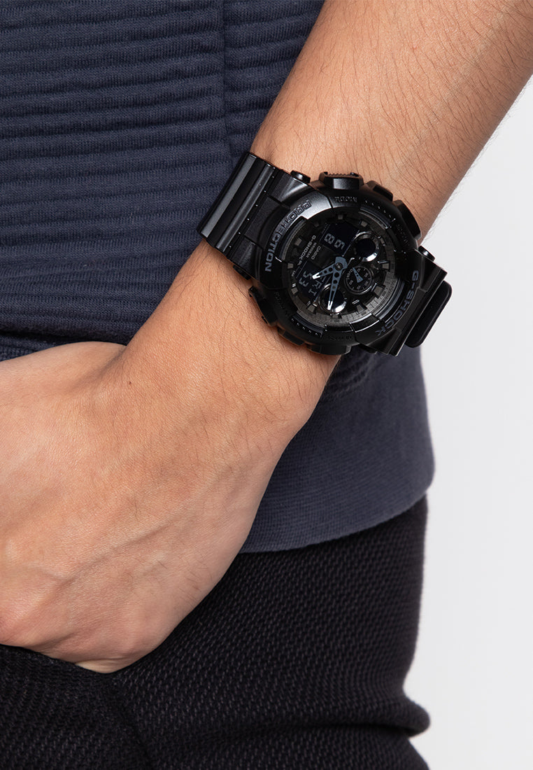 Casio G-shock GA-100CF-1A Digital Analog Rubber Strap Watch For Men-Watch Portal Philippines