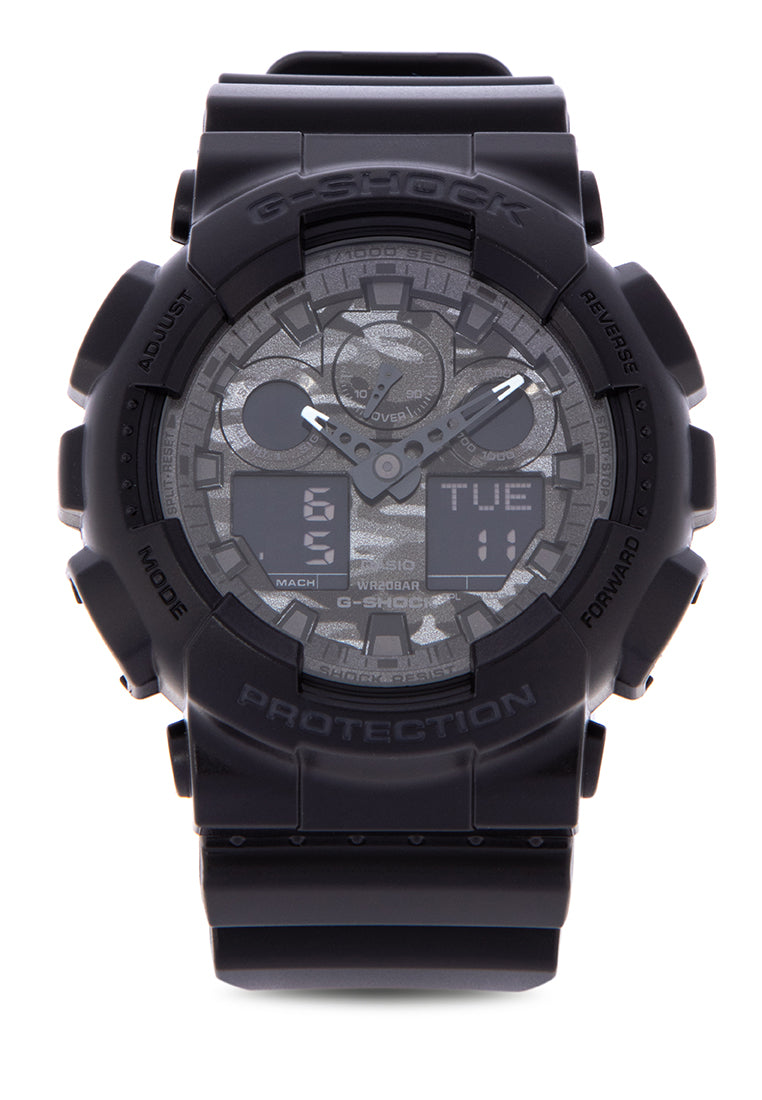 Casio G-shock GA-100CF-1A Digital Analog Rubber Strap Watch For Men-Watch Portal Philippines