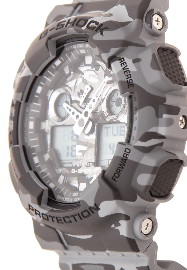 Casio G-shock GA-100CM-8A Digital Analog Rubber Strap Watch For Men-Watch Portal Philippines
