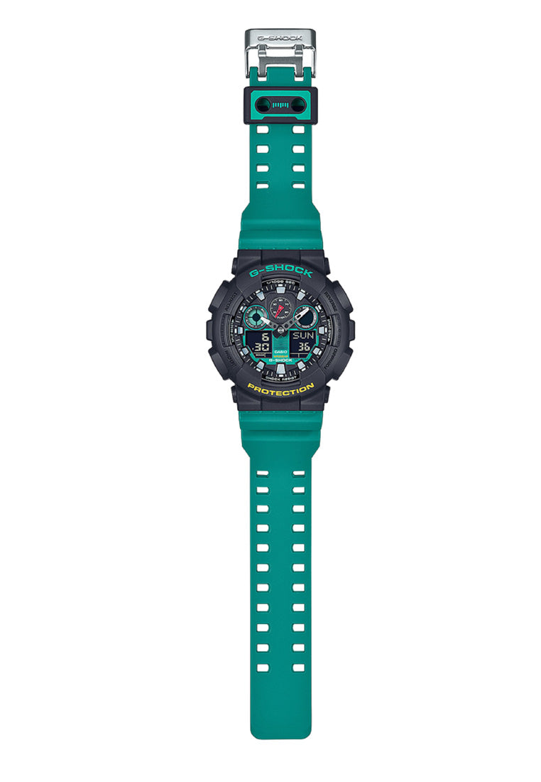 Casio G-shock GA-100MT-1A3 Digital Analog Rubber Strap Watch for Men-Watch Portal Philippines