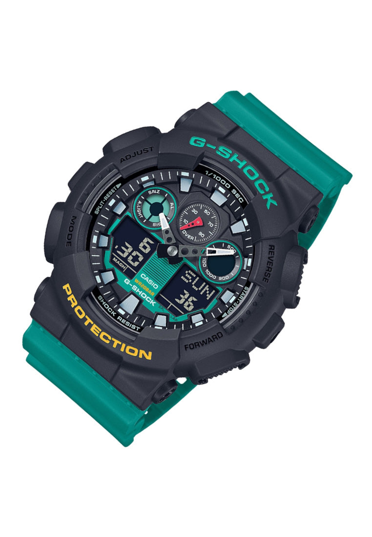 Casio G-shock GA-100MT-1A3 Digital Analog Rubber Strap Watch for Men-Watch Portal Philippines