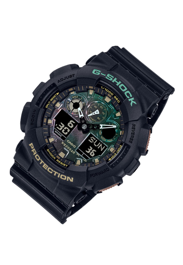 Casio G-shock GA-100RC-1A Digital Analog Rubber Strap Watch For Men-Watch Portal Philippines