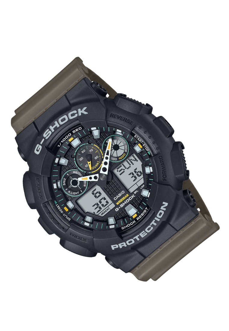 Casio G-shock GA-100TU-1A3 Digital Analog Rubber Strap Watch for Men-Watch Portal Philippines