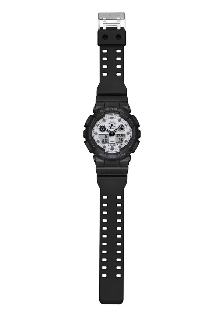 Casio G-shock GA-100WD-1A Digital Analog Rubber Strap Watch for Men-Watch Portal Philippines