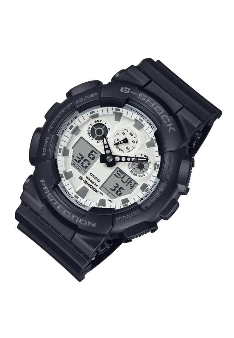 Casio G-shock GA-100WD-1A Digital Analog Rubber Strap Watch for Men-Watch Portal Philippines