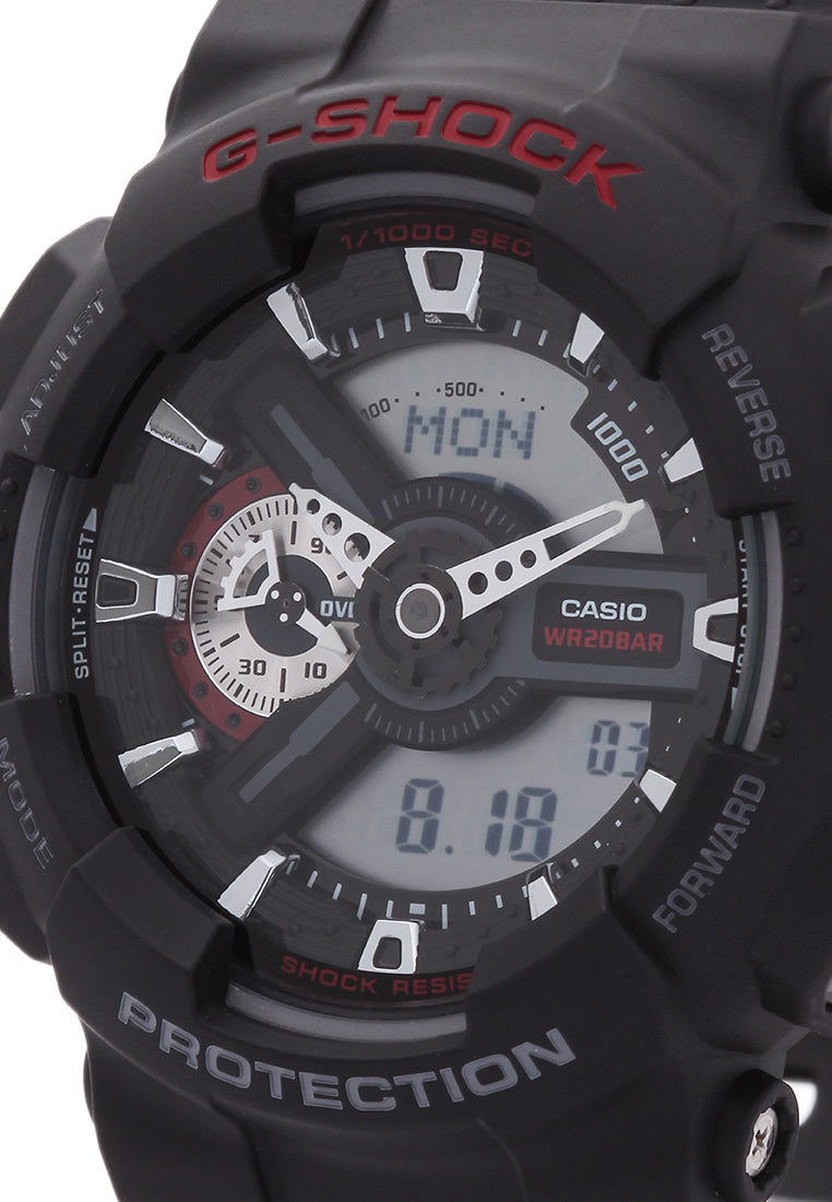 Casio G-shock GA-110-1ADR Digital Analog Rubber Strap Watch For Men-Watch Portal Philippines