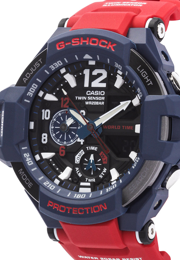 Casio G-shock GA-1100-2A Digital Analog Rubber Strap Watch For Men-Watch Portal Philippines