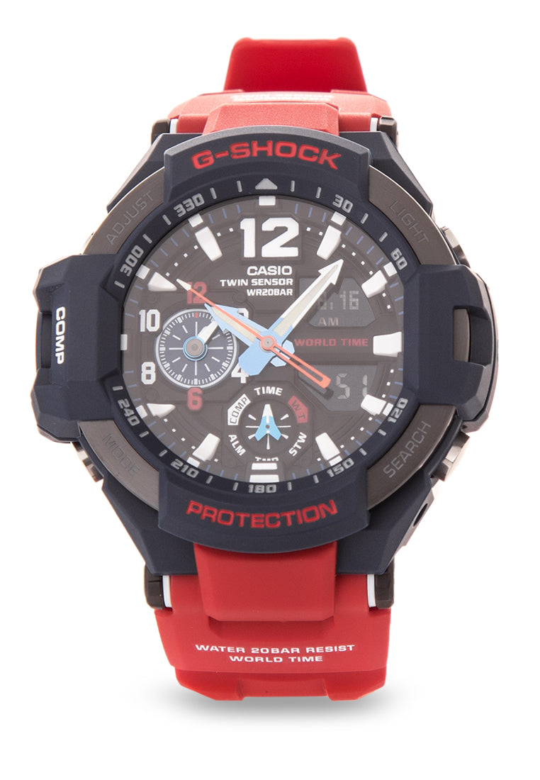 Casio G-shock GA-1100-2A Digital Analog Rubber Strap Watch For Men-Watch Portal Philippines