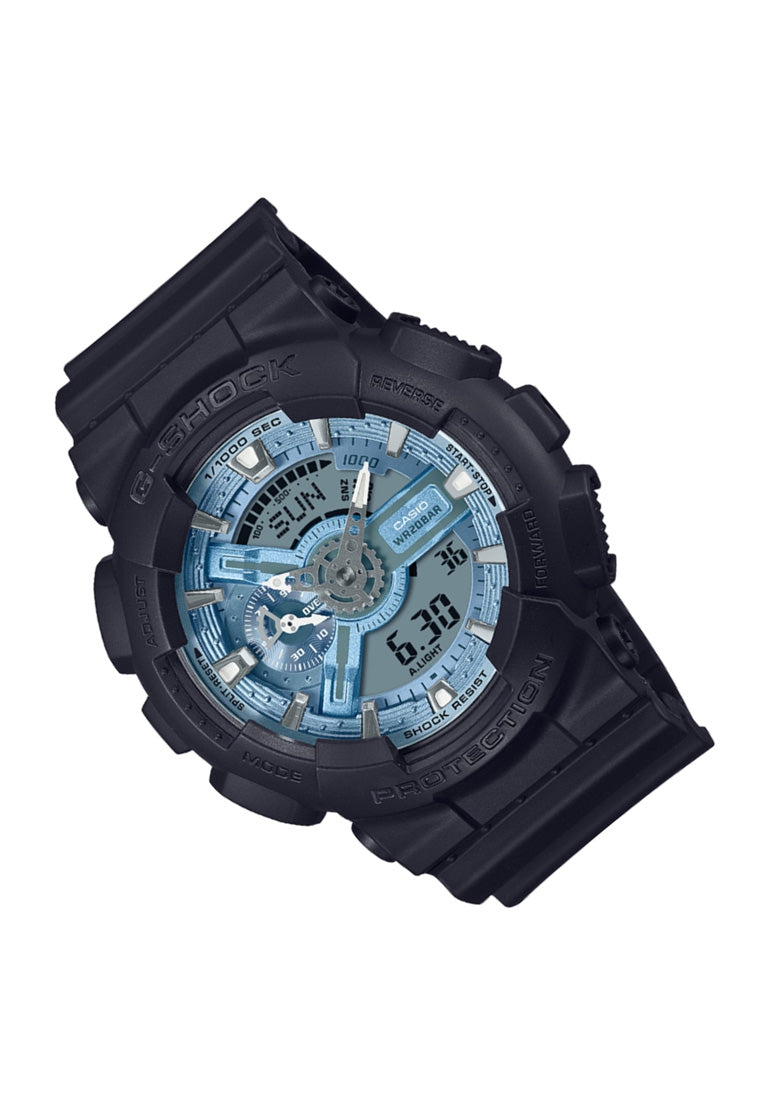 Casio G-shock GA-110CD-1A2 Digital Analog Rubber Strap Watch For Men-Watch Portal Philippines