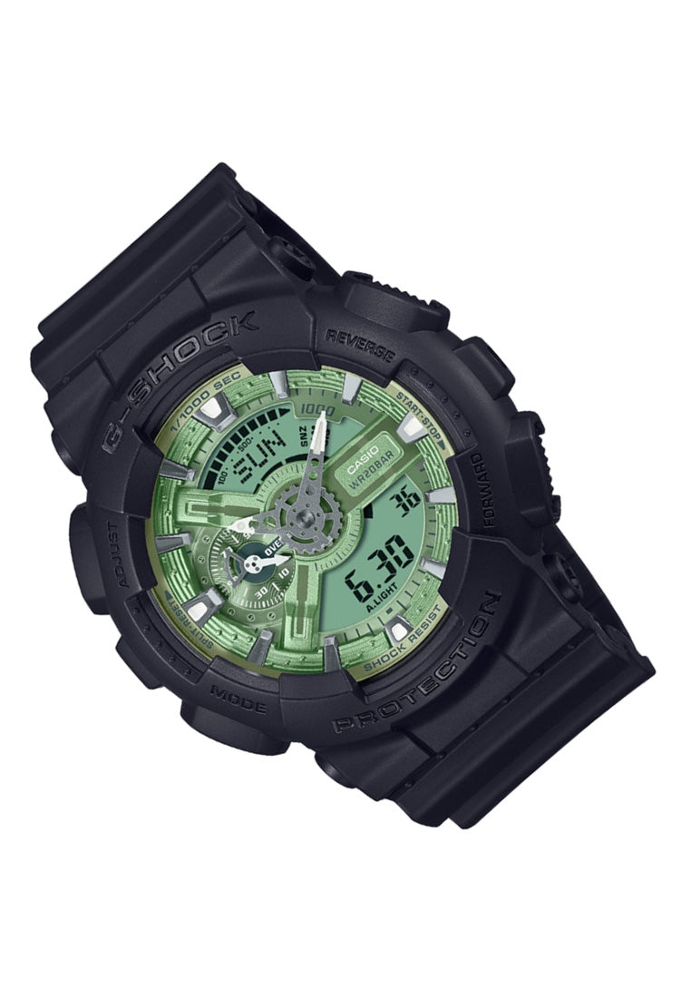 Casio G-shock GA-110CD-1A3 Digital Analog Rubber Strap Watch For Men-Watch Portal Philippines