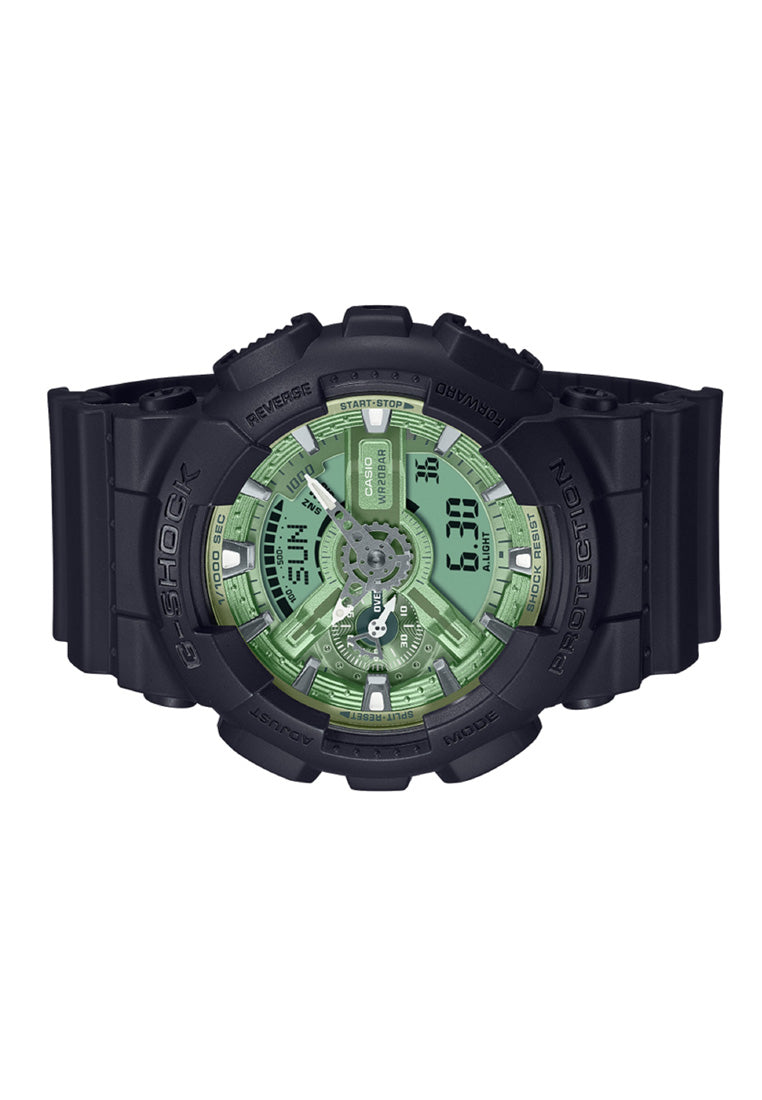 Casio G-shock GA-110CD-1A3 Digital Analog Rubber Strap Watch For Men-Watch Portal Philippines