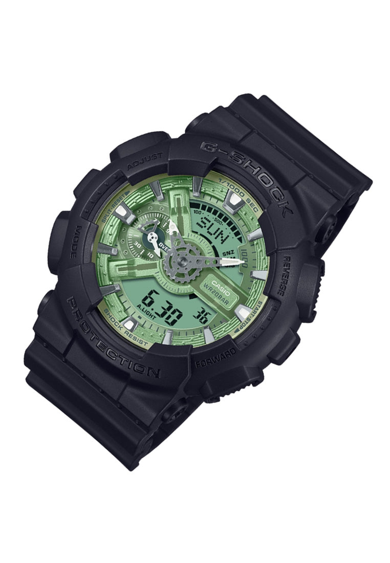 Casio G-shock GA-110CD-1A3 Digital Analog Rubber Strap Watch For Men-Watch Portal Philippines