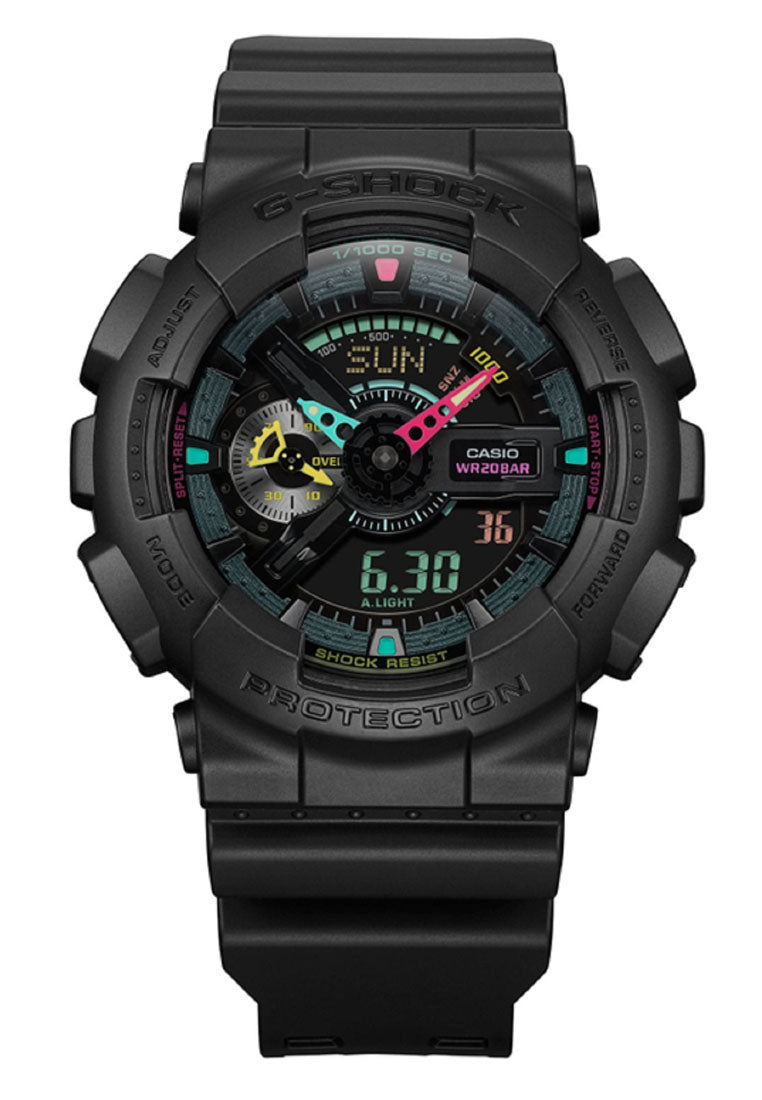 Casio G-shock GA-110MF-1A Digital Analog Rubber Strap Watch for Men-Watch Portal Philippines