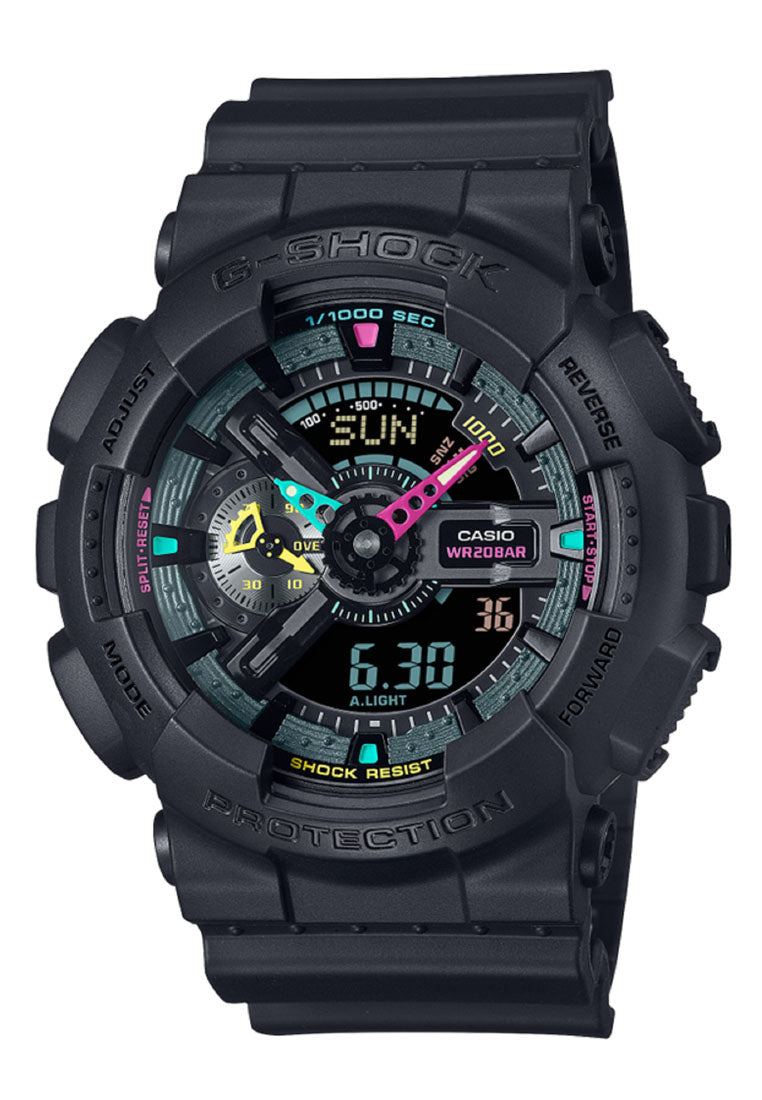 Casio G-shock GA-110MF-1A Digital Analog Rubber Strap Watch for Men-Watch Portal Philippines