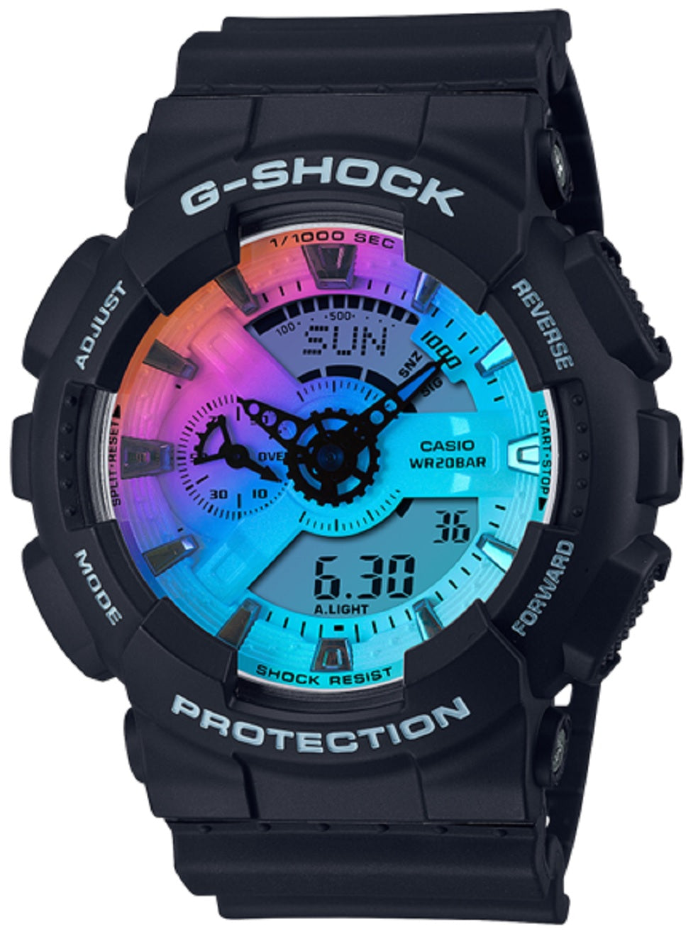 Casio G-shock GA-110SR-1A Digital Analog Rubber Strap Watch For Men-Watch Portal Philippines