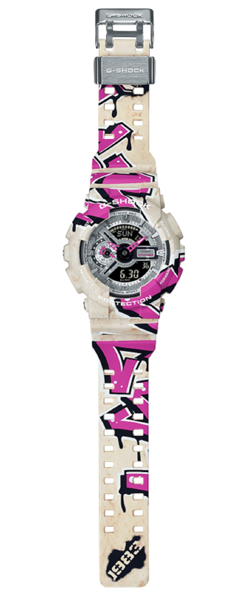 Casio G-shock GA-110SS-1A Digital Analog Rubber Strap Watch For Men-Watch Portal Philippines