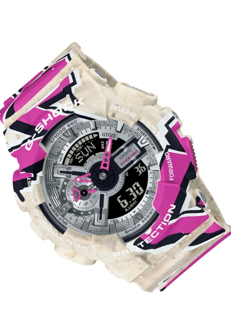 Casio G-shock GA-110SS-1A Digital Analog Rubber Strap Watch For Men-Watch Portal Philippines