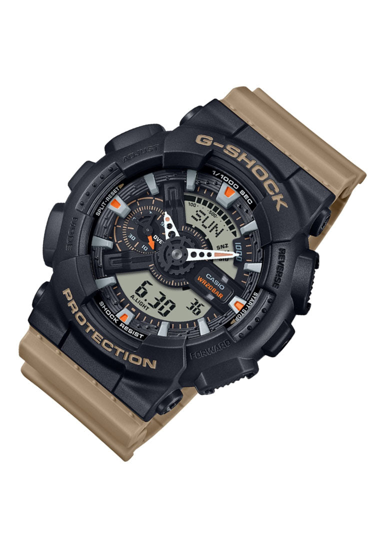 Casio G-shock GA-110TU-1A5 Digital Analog Rubber Strap Watch for Men-Watch Portal Philippines