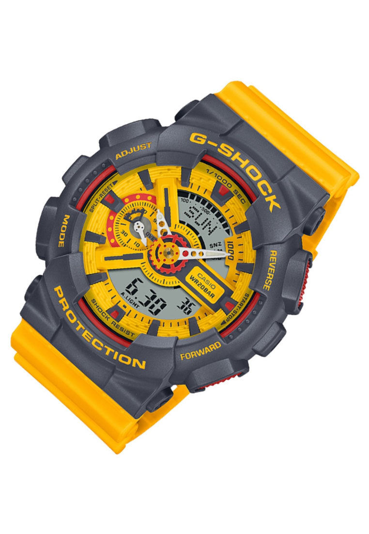 Casio G-shock GA-110Y-9A Digital Analog Rubber Strap Watch For Men-Watch Portal Philippines