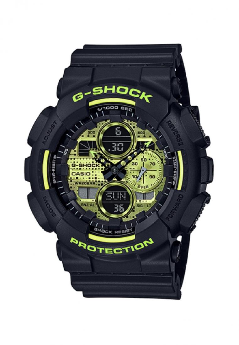 Casio G-shock GA-140DC-1A Digital Analog Rubber Strap Watch For Men-Watch Portal Philippines