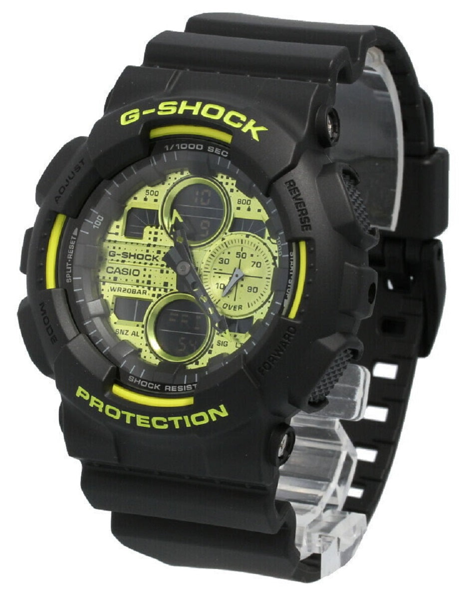 Casio G-shock GA-140DC-1A Digital Analog Rubber Strap Watch For Men-Watch Portal Philippines