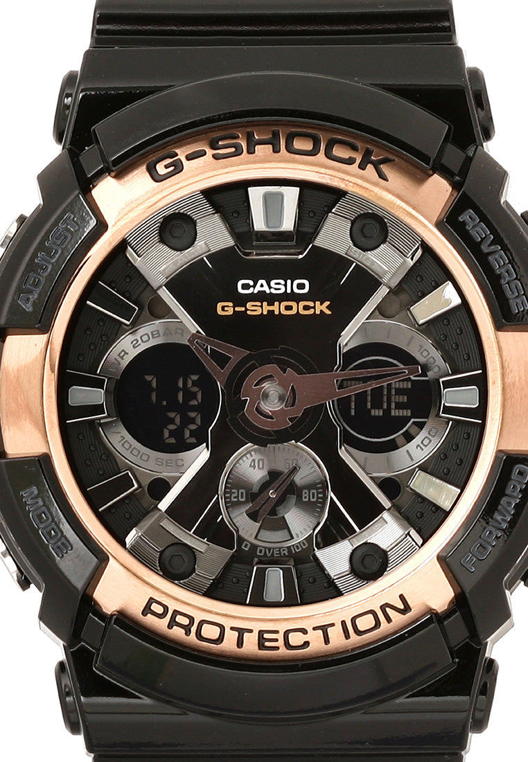 Casio G-shock GA-200RG-1ADR Digital Analog Rubber Strap Watch For Men-Watch Portal Philippines