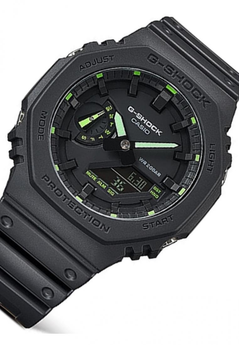 Casio G-shock GA-2100-1A3 Digital Analog Leather Strap Watch For Men-Watch Portal Philippines