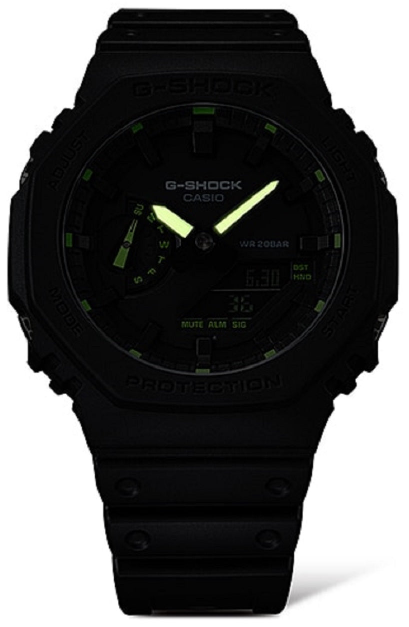 Casio G-shock GA-2100-1A3 Digital Analog Leather Strap Watch For Men-Watch Portal Philippines