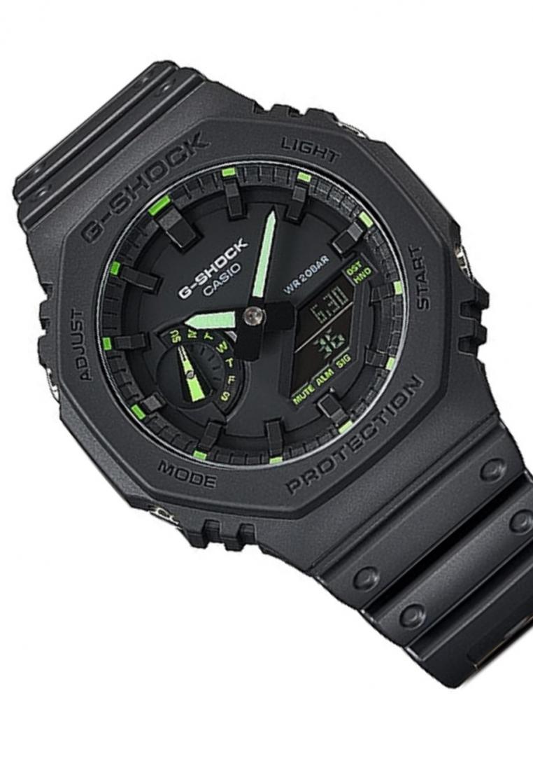 Casio G-shock GA-2100-1A3 Digital Analog Leather Strap Watch For Men-Watch Portal Philippines