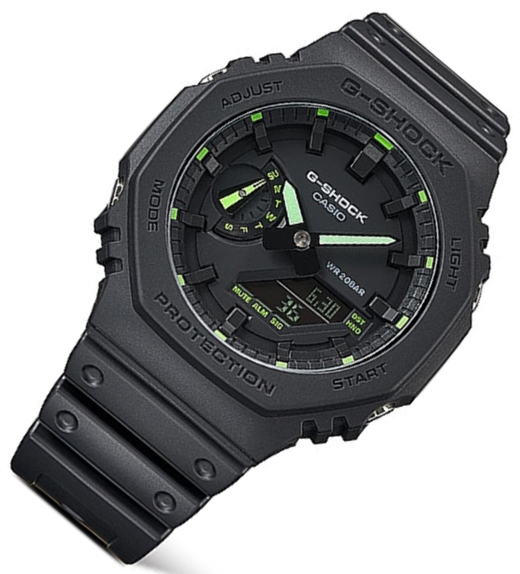 Casio G-shock GA-2100-1A3 Digital Analog Leather Strap Watch For Men-Watch Portal Philippines