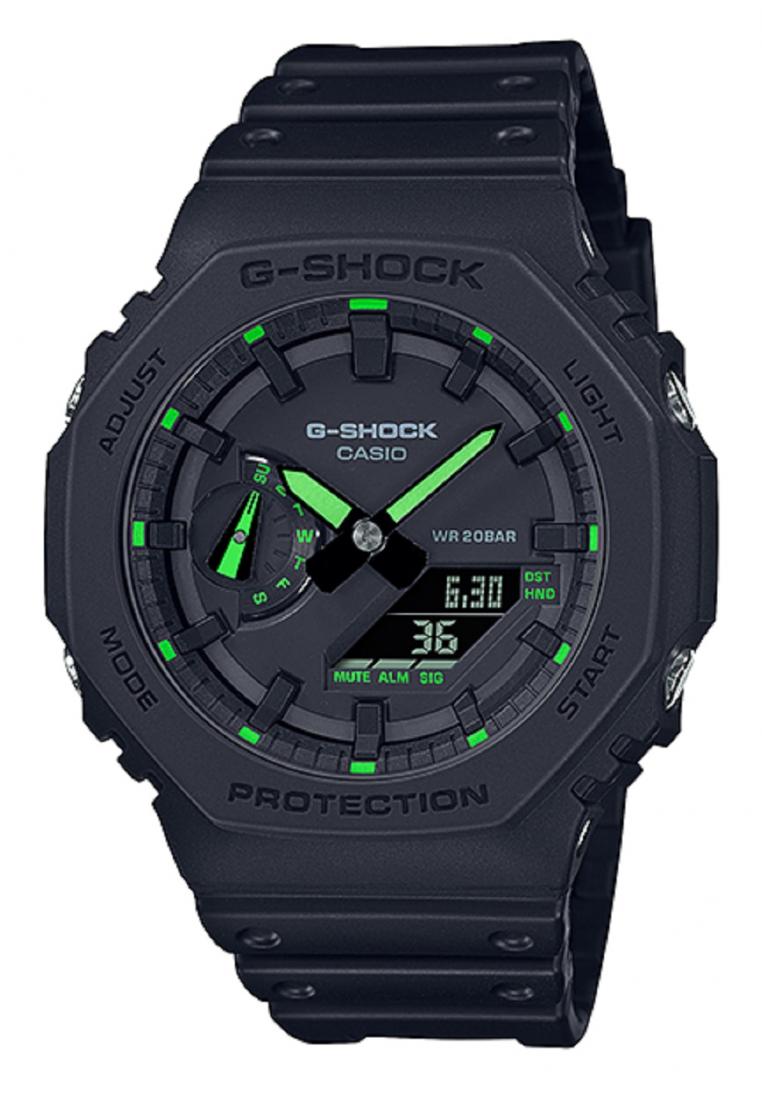Casio G-shock GA-2100-1A3 Digital Analog Leather Strap Watch For Men-Watch Portal Philippines