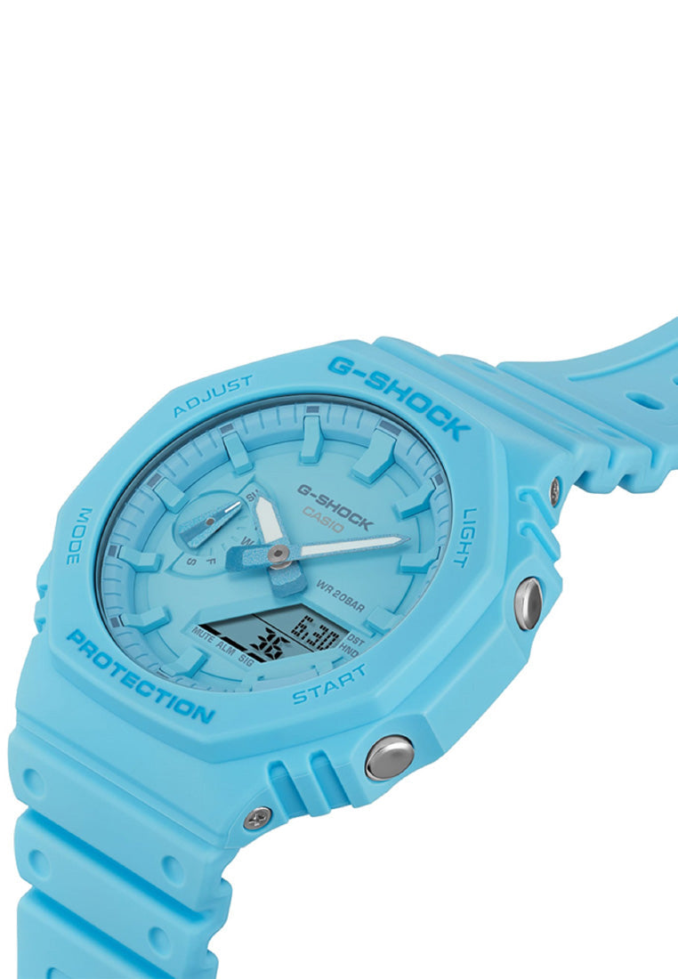 Casio G-shock GA-2100-2A2 Digital Analog Rubber Strap Watch For Men-Watch Portal Philippines