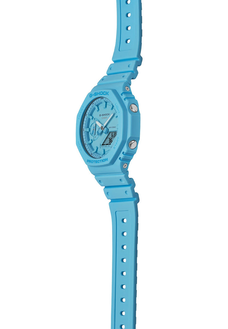 Casio G-shock GA-2100-2A2 Digital Analog Rubber Strap Watch For Men-Watch Portal Philippines