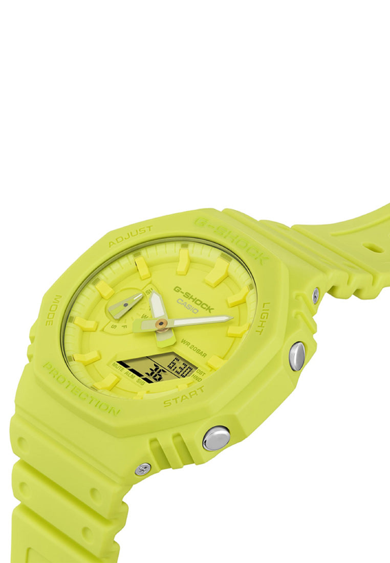 Casio G-shock GA-2100-9A9 Digital Analog Rubber Strap Watch For Men-Watch Portal Philippines