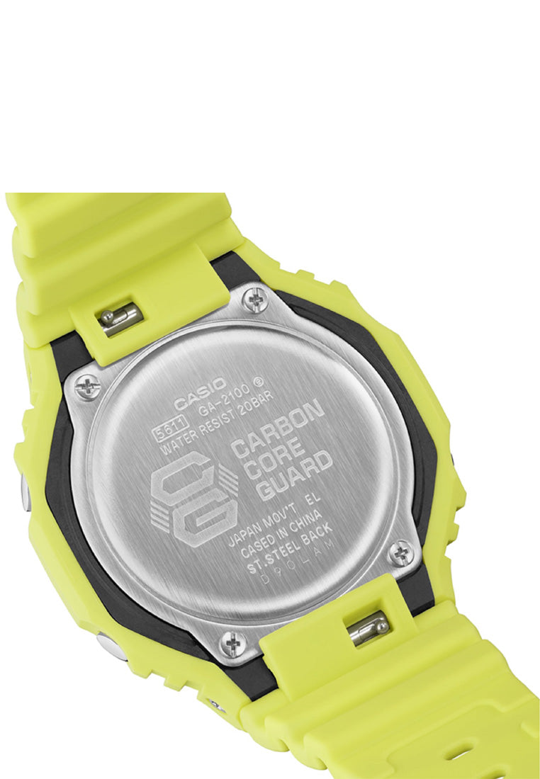 Casio G-shock GA-2100-9A9 Digital Analog Rubber Strap Watch For Men-Watch Portal Philippines