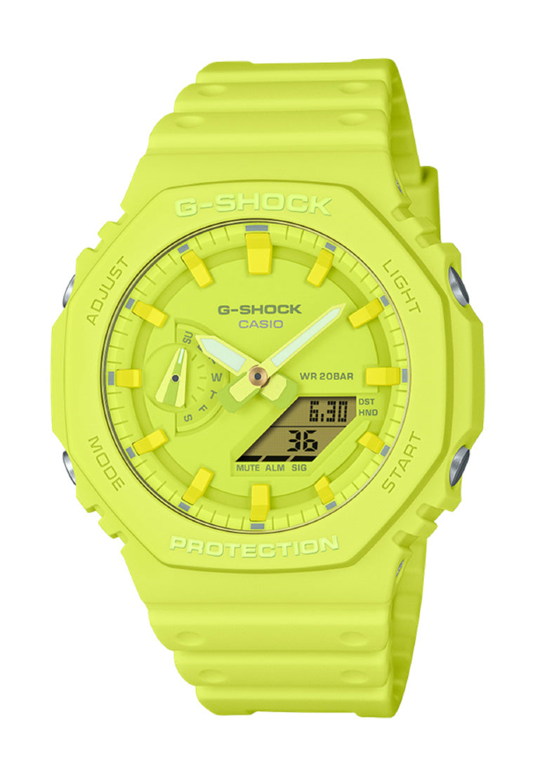 Casio G-shock GA-2100-9A9 Digital Analog Rubber Strap Watch For Men-Watch Portal Philippines