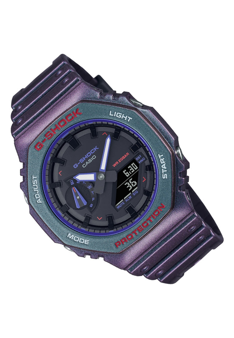 Casio G-shock GA-2100AH-6A Digital Analog Rubber Strap Watch For Men-Watch Portal Philippines