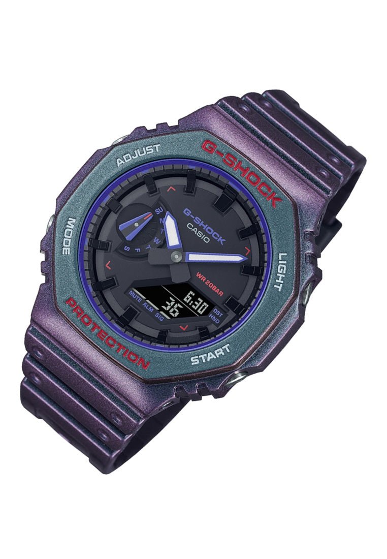 Casio G-shock GA-2100AH-6A Digital Analog Rubber Strap Watch For Men-Watch Portal Philippines