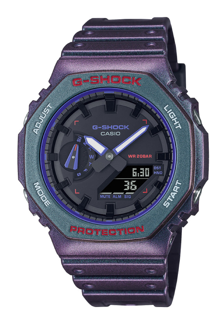 Casio G-shock GA-2100AH-6A Digital Analog Rubber Strap Watch For Men