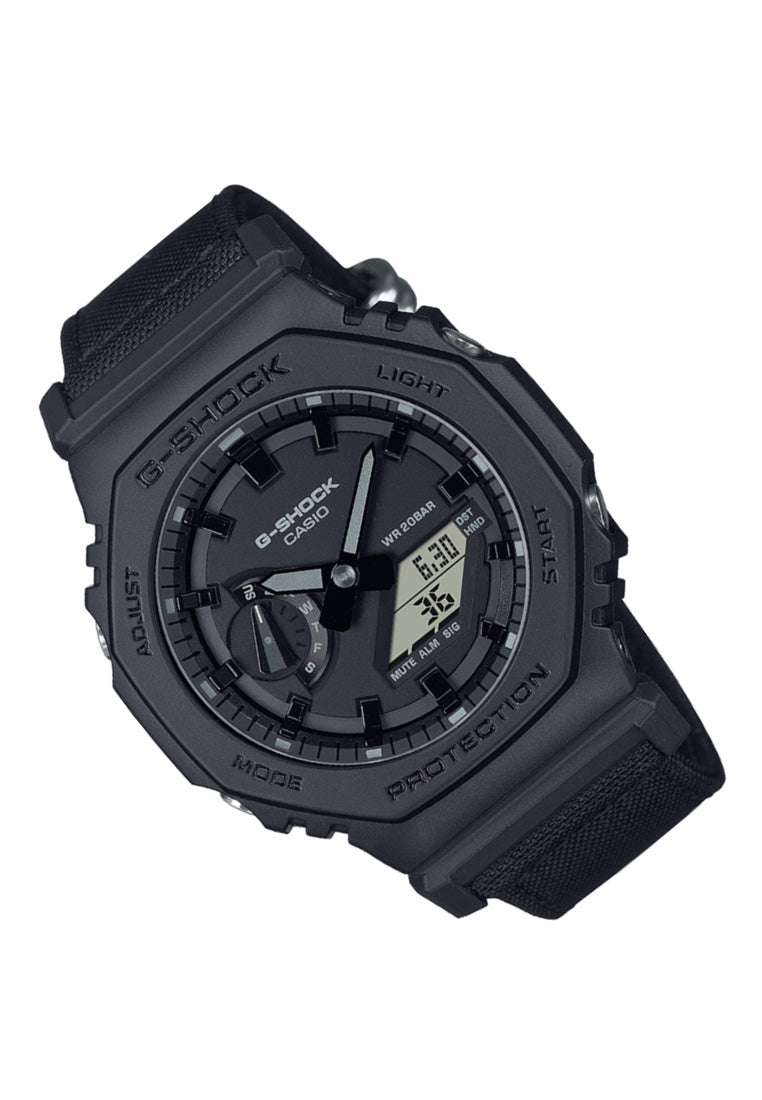 Casio G-shock GA-2100BCE-1A Digital Analog Nylon Strap Watch For Men-Watch Portal Philippines