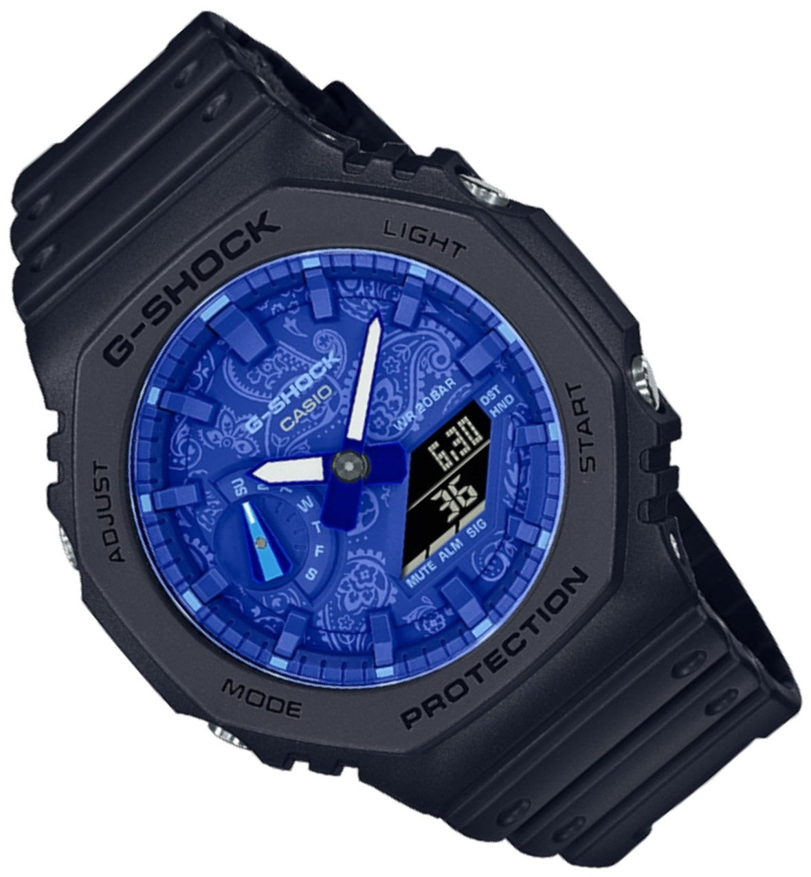 Casio G-shock GA-2100BP-1A Digital Analog Rubber Strap Watch For Men-Watch Portal Philippines