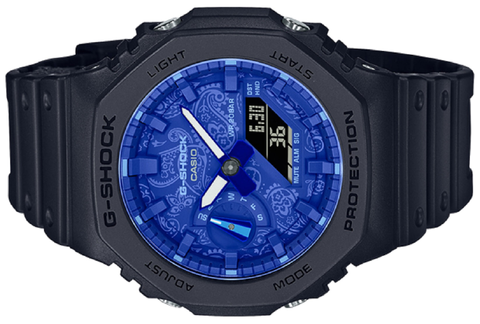 Casio G-shock GA-2100BP-1A Digital Analog Rubber Strap Watch For Men-Watch Portal Philippines