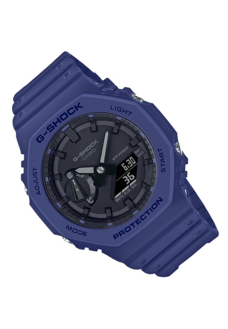 Casio G-shock GA-2100BWP-2A Digital Analog Rubber Strap Watch For Men-Watch Portal Philippines