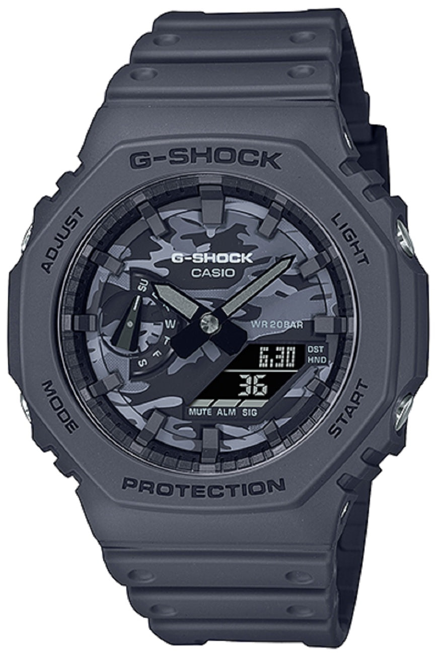 Casio G-shock GA-2100CA-8A Digital Analog Rubber Strap Watch For Men-Watch Portal Philippines