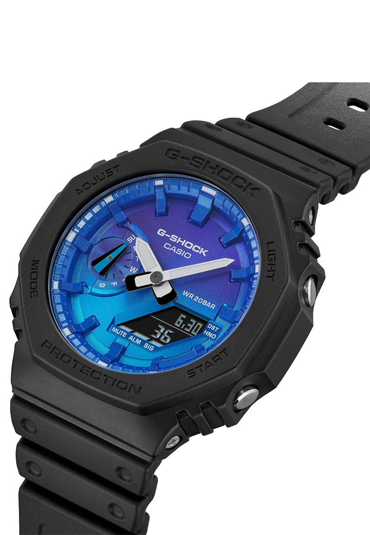 Casio G-shock GA-2100FL-1A Digital Analog Rubber Strap Watch for Men-Watch Portal Philippines