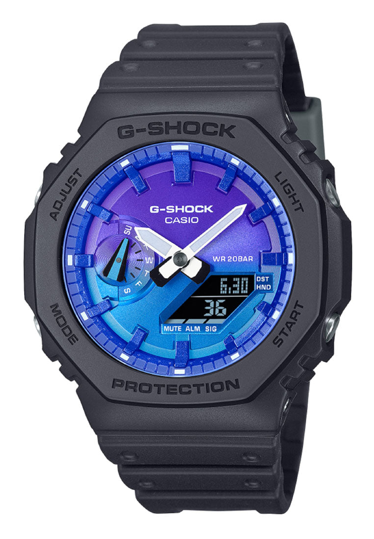 Casio G-shock GA-2100FL-1A Digital Analog Rubber Strap Watch for Men-Watch Portal Philippines